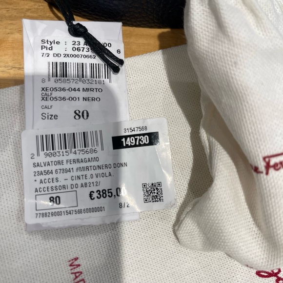 Salvatore Ferregamo Gancini reversible belt-size 80 - Picture 5 of 7